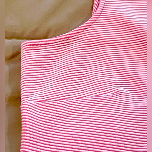 Talbots Pink Striped Knit Dress 16W - Picture 12 of 16